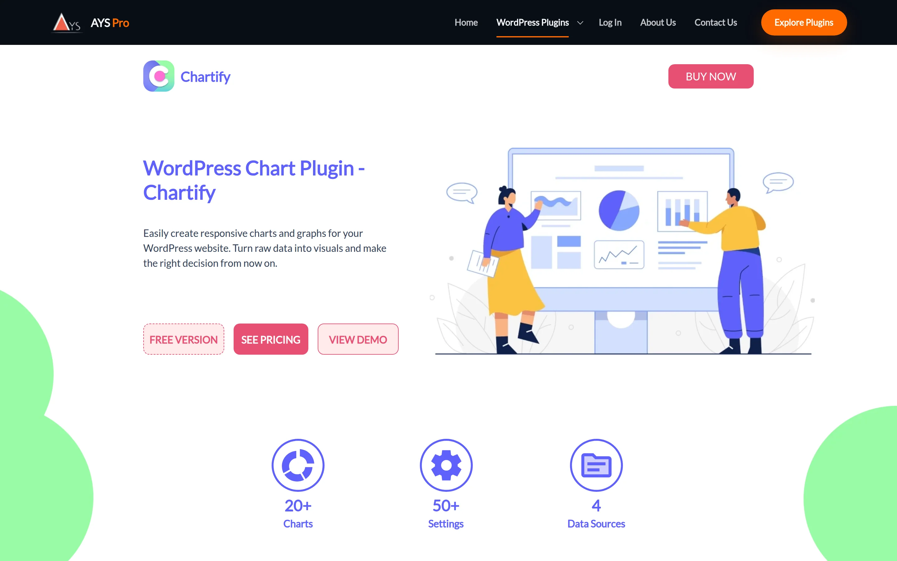 Chartify product page on ays-pro.com