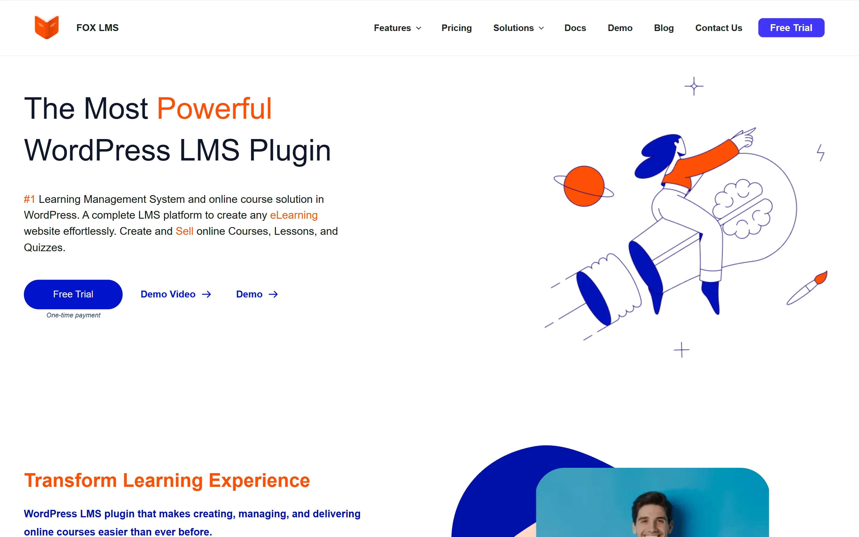 Fox LMS homepage